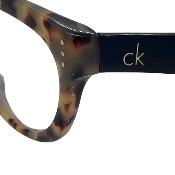 Calvin Klein Model KC5728 211 Tortoise Print with Black Arms Chunky CK - Picture 2 of 14